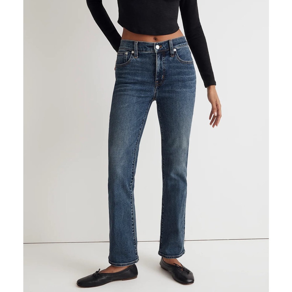 Madewell Dark Blue Wide Leg Jeans